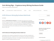 Tablet Screenshot of coinminingrigs.com
